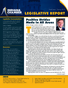 Final Issue | Spring[removed]Legislative Report Legislative Communications In the spring/summer, watch for three key components of the Chamber’s ongoing