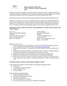 South Coast Rail Technical Assistance Program Fact Sheet