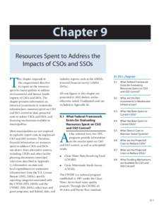 2004 EPA CSO SSO REPORT TO CONGRESS: Chapter 9 Resources Spent to Address the Impacts of CSOs and SSOs