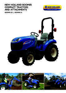 NEW HOLLAND BOOMER COMPACT TRACTORS AND ATTACHMENTS Boomer 2o  I