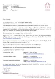 Microsoft Word - Consultation Letter Stage 2 - Humberstone Village - Residents