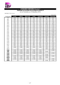D17 - Grilles tarifaires NOV DEC 2016