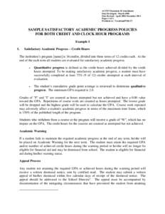 ACCET Document 18 Attachment Date Developed: March 1990 Date Revised: April[removed]December 2011 Pages: 1 of 4 Pertinent to: Vocational/Title IV