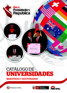 UNIVERSIDADES  CATÁLOGO DE UNIVERSIDADES MAESTRÍAS Y DOCTORADOS