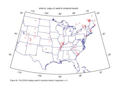 emb.cc, mag>=5 used to compute hazard  50˚ -110˚