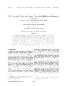 VOLUME 17  JOURNAL OF ATMOSPHERIC AND OCEANIC TECHNOLOGY SEPTEMBER 2000