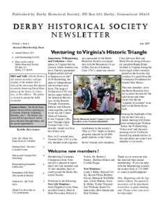 derby historical society newsletter[removed]