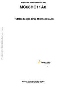 Freescale Semiconductor, Inc.  MC68HC11A8