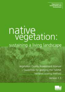 Biogeography / Native Vegetation Management Framework / Ecology / Ecoregion / Vegetation / Biology / Ecological Vegetation Class / Conservation in Australia