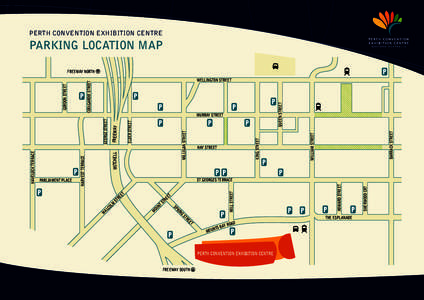 PERTH CONVENTION EXHIBITION CENTRE  PARKING LOCATION MAP FREEWAY NORTH  WILLIAM STREET