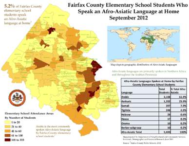 Fairfax County Elementary School Students Who Speak an Afro-Asiatic Language at Home