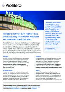 Profitero Customer Success Story - Nebraska Furniture Mart - new logo