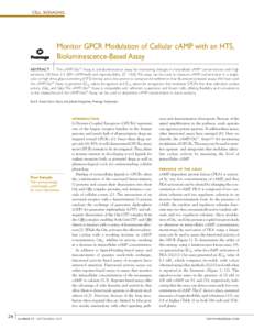 Promega Notes 97: Monitor GPCR Modulation of Cellular cAMP with an HTS, Bioluminescence-Based Assay