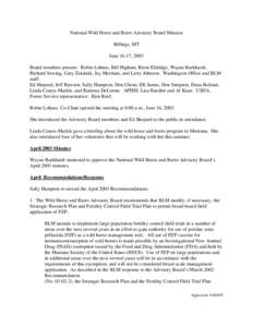 Donkeys / Environment of the United States / Burro / Porcine zona pellucida / Kathleen Clarke / Bureau of Land Management / Pryor Mountains Wild Horse Range / Feral horses / Land management / Agriculture