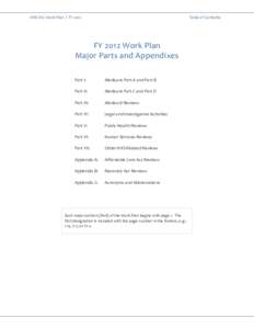 HHS OIG Work Plan for FY 2012, App. B:  Recovery Act Reviews