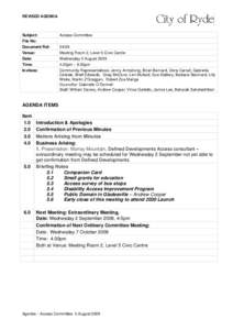 Microsoft Word - Agenda 5 August UPDATED.doc