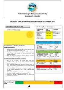 National Drought Management Authority MARSABIT COUNTY DROUGHT EARLY WARNING BULLETIN FOR DECEMBER[removed]DECEMBER EW PHASE: ALERT