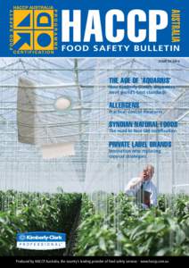 AUSTRALIA  HACCP FOOD SAFETY BULLETIN ISSUE[removed]