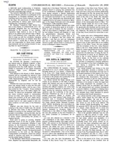 E1876  CONGRESSIONAL RECORD — Extensions of Remarks a $450,000 grant collaborating in Entertainment and Media with five community colleges and their associated high schools.