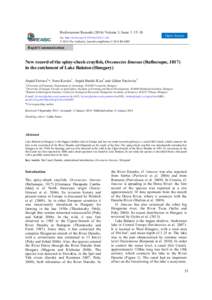 New record of the spiny-cheek crayfish, Orconectes limosus (Rafinesque, 1817) in the catchment of Lake Balaton (Hungary)