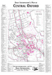 DAILY INFORMATION’S MAP OF  CENTRAL OXFORD