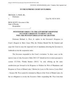 Filing # [removed]Electronically Filed[removed]:38:24 AM RECEIVED, [removed]:43:43, John A. Tomasino, Clerk, Supreme Court IN THE SUPREME COURT OF FLORIDA  MICHAEL A. PIZZI, JR.,