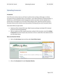 NVC Web Site Tutorial  Uploading Documents Rev[removed]