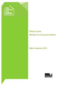 OFSLM Quarterly Report - April 2013