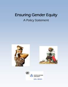 Microsoft Word - UNU-INWEH Gender Equity Policy Statement - 11 Feb 2008.doc