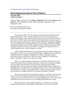 A Global Forum for Naval Historical Scholarship