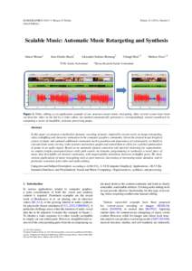 EUROGRAPHICS[removed]I. Navazo, P. Poulin (Guest Editors) Volume[removed]), Number 2  Scalable Music: Automatic Music Retargeting and Synthesis