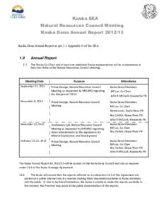 Kaska Dena Annual Report as per 2