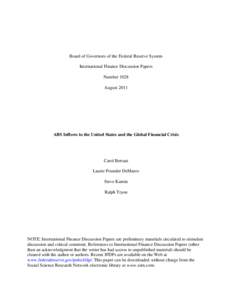 International economics / National accounts / Economic bubbles / Late-2000s financial crisis / Global saving glut / Asset-backed security / Securitization / United States public debt / Financial crisis / Economics / Economy of the United States / Financial crises