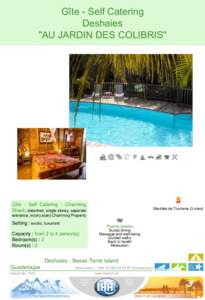 Lesser Antilles / Basse-Terre Island / Gîte / Vacation rental / Deshaies
