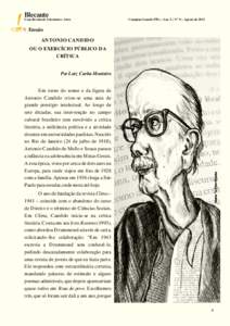 Blecaute  Uma Revista de Literatura e Artes Campina Grande (PB) – Ano 3 – Nº 9 – Agosto de 2011