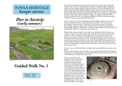 Foula Heritage  Ranger service Pier to Airstrip (early summer)