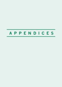 A P P E N D I C E S  Contents Appendix Appendix