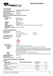 SAFETY DATA SHEET  1. Identification Product identifier  R200 Part A Coating and Lining