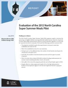 Share Our Strength / National School Lunch Act / School Breakfast Program / University of North Carolina at Chapel Hill / North Carolina / United States / Law / United States Department of Agriculture / Summer Food Service Program / School meal