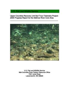 Methow River Bull Trout Telemetry Project