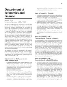 2004 economics and finance