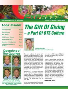 Oahu Transit Services, Inc. Newsletter  Look Inside! Transit Transfers		  Pg 2-3