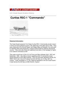U.S. Coast Guard Aviation History  Curtiss R5C-1 