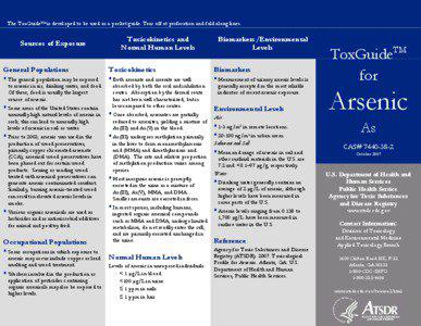  ToxGuideTM is developed to be used as a pocket guide. Tear off at perforation and fold along lines. The