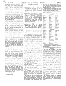 June 19, 2014  transferred people in the past—and guess what, they couldn’t keep them secure and they got back in the fight against us and our allies. Third, to prohibit transfer to countries that have