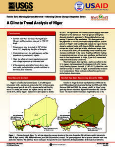 Economic Community of West African States / Niger / Republics / Maradi Region / Rain / Diffa Region / Global warming / Famine / Adaptation to global warming / Development / Atmospheric sciences / Earth