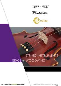 Montanari  STRING INSTRUMENTS BRASS + WOODWIND  114 | [removed]NATIONALMUSIC.COM.AU