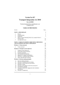 Transport Integration Act 2010