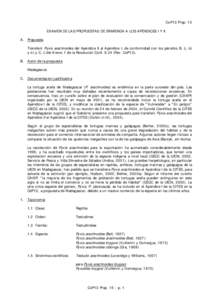 CoP13 Prop. 15 EXAMEN DE LAS PROPUESTAS DE ENMIENDA A LOS APÉNDICES I Y II A. Propuesta Transferir Pyxis arachnoides del Apéndice II al Apéndice I, de conformidad con los párrafos B. i), iii) y iv) y C. i) del Anexo 