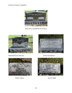 Limerick Cemetery, Longfellow  Merry Dawn and Merrill M. Simmons Randall McClure Simmons